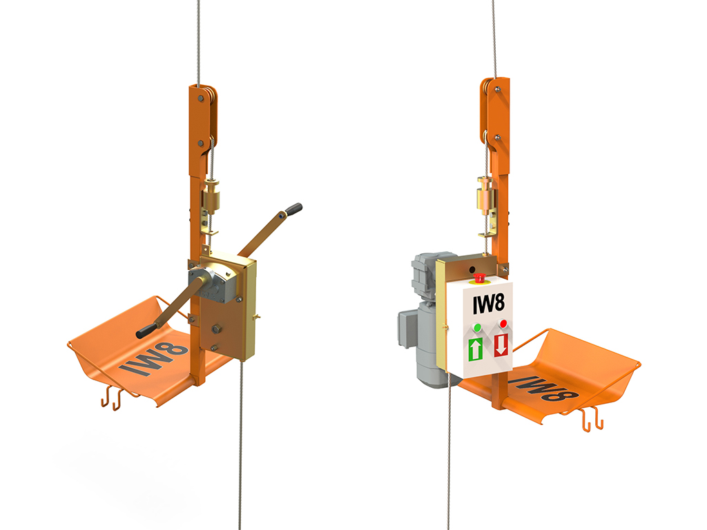 Cadeirinha Suspensa Catraca Cabo de Aço Elétrica e Manual para Pintura Predial