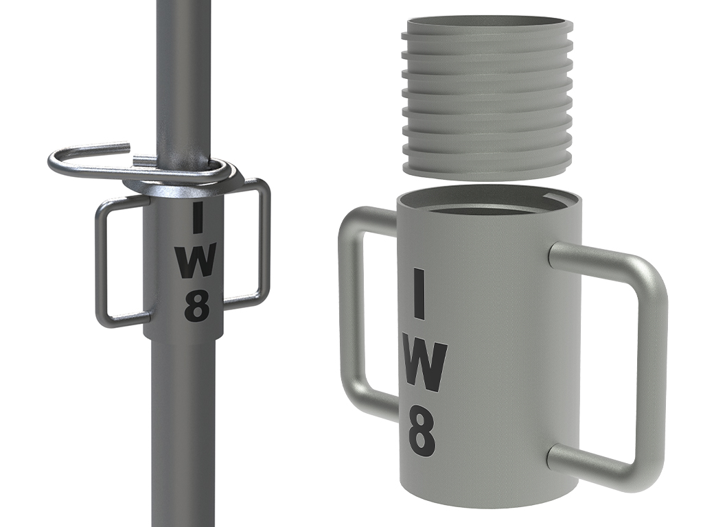 Caneca e Rosca para Escora Metálica