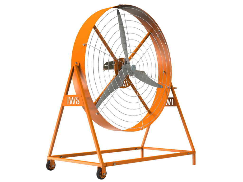 Ventilador Industrial de Chão Quadrado 80cm